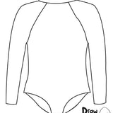 Long Sleeve Swimsuit – DOS Characters