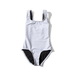 Draw On Swimwear - Swimwear - One Piece - Girls - White - Quick Dry UPF 50+ Protected